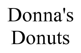 Donna's Donuts