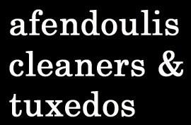 Afendoulis Cleaners & Tuxedos